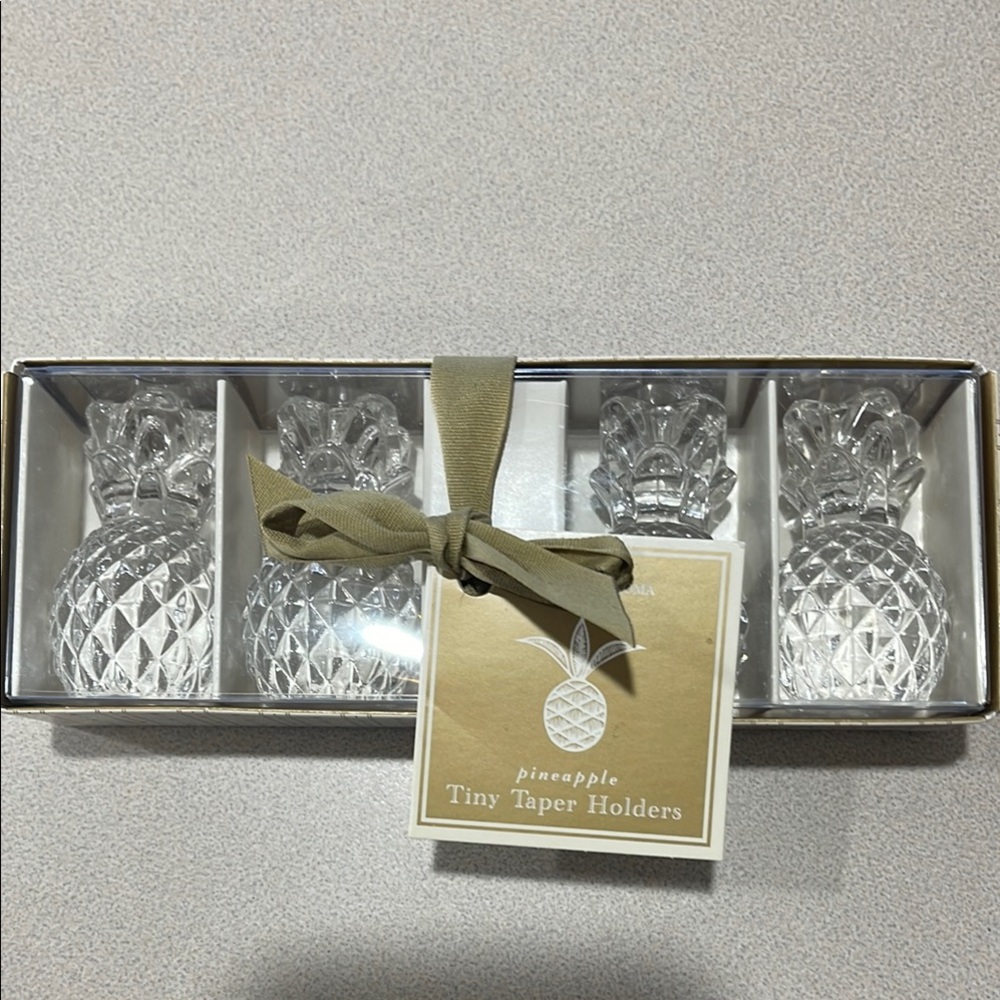 Pineapple Tiny Taper Holders Willams Sonoma